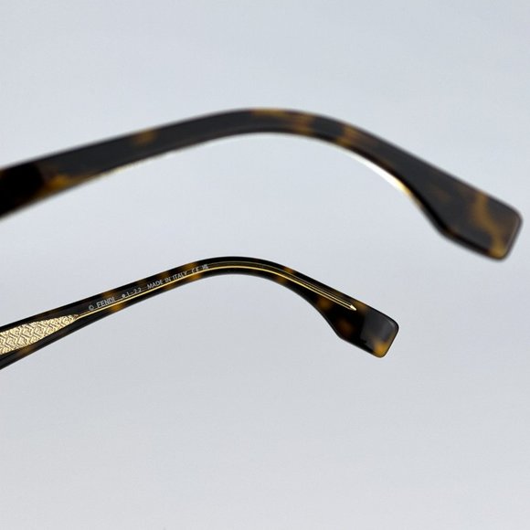 Fendi FE50004I 052 Eyeglasses Havana Square Women FE 50004I - Picture 11 of 13